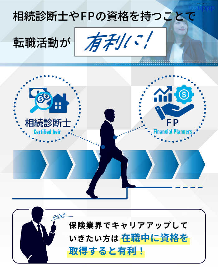 相続診断士やFPの資格を持つことで転職活動が有利に！