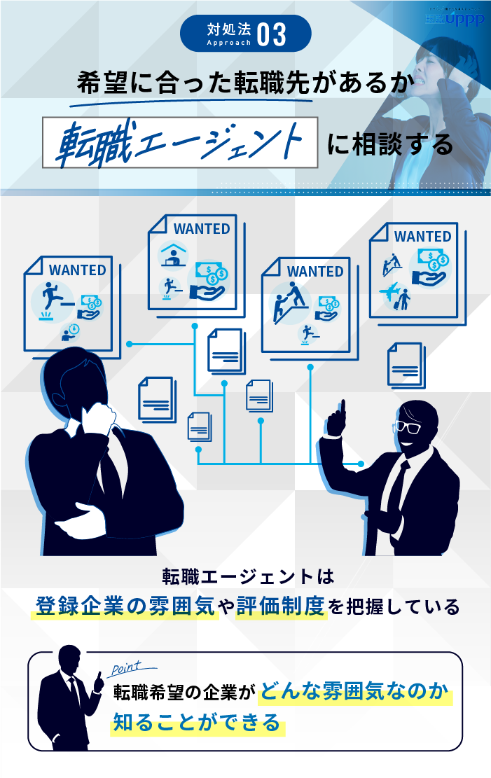 仕事を辞めたいけど言えない時の対処法：希望に合った転職先があるか転職エージェントに相談する