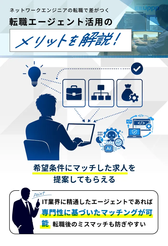 ネットワークエンジニアが転職エージェントを利用するメリット