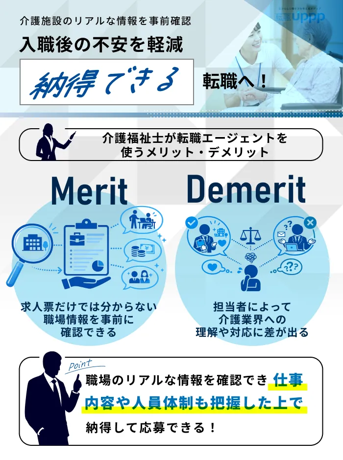 介護福祉士が転職サイトを使うメリット・デメリット
